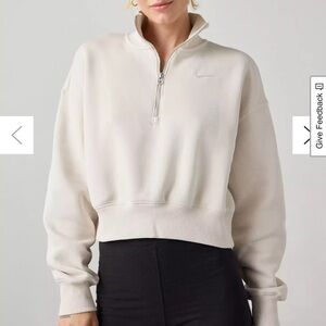 Nike Sportswear Phoenix Fleece 1/4 Zip Cropped Sweatshirt
